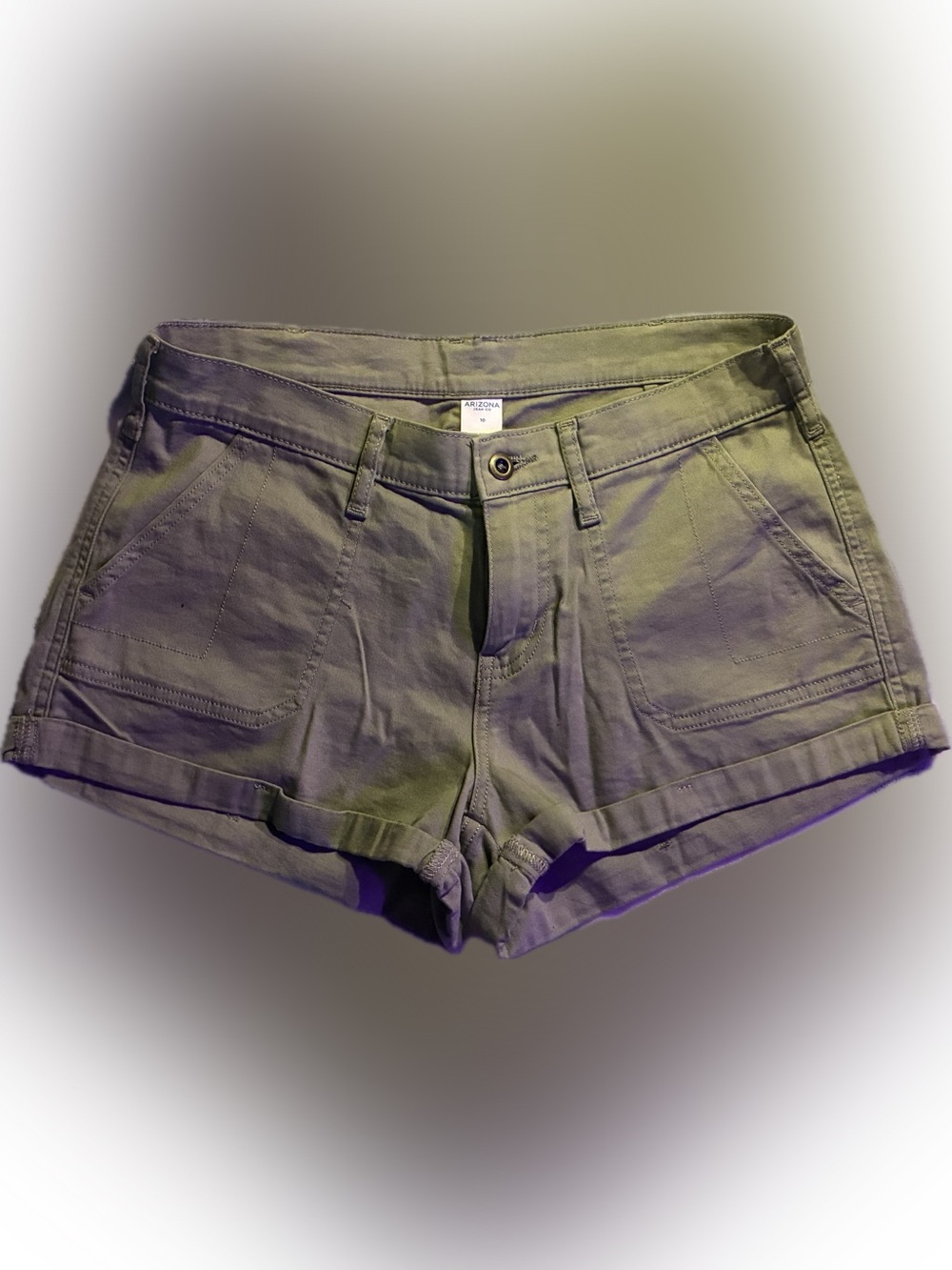 Arizona Jean Company Olive Green Casual Shorts